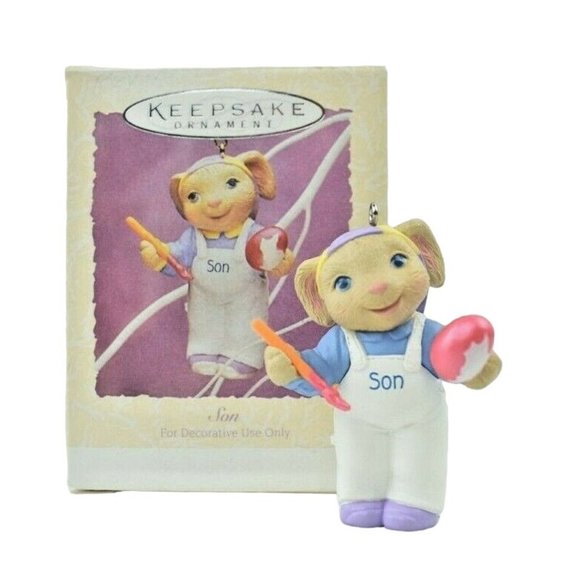 Hallmark Keepsake Ornament Son Mouse Dated 1994 Easter Collection - Picture 1 of 9